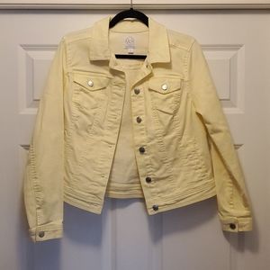 Light yellow denim jacket